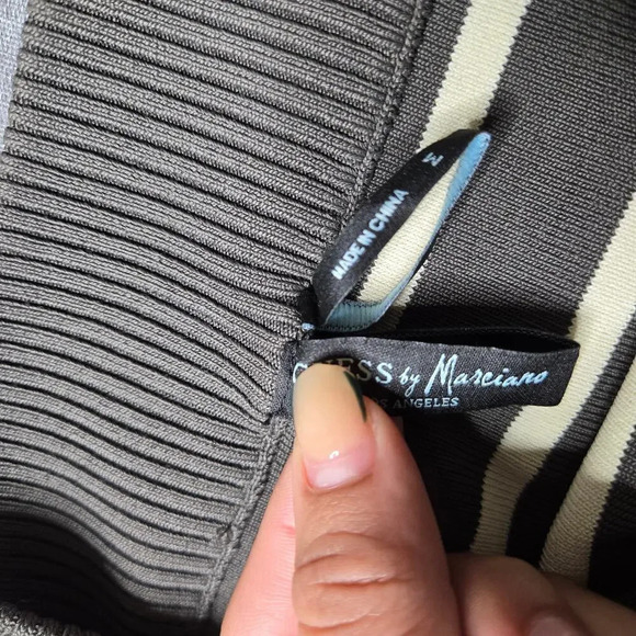 Guess By Marciano Striped Bandage Knit Pencil Skirt - Picture 4 of 5